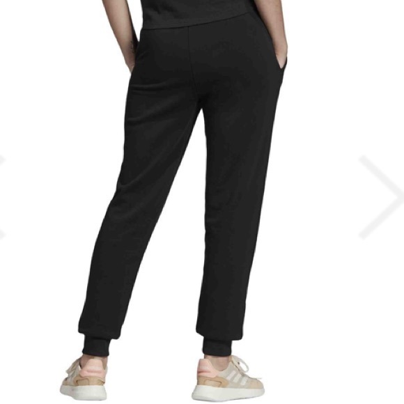 Adidas Brilliant Basics Black Track Pants Joggers Large - Picture 2 of 13